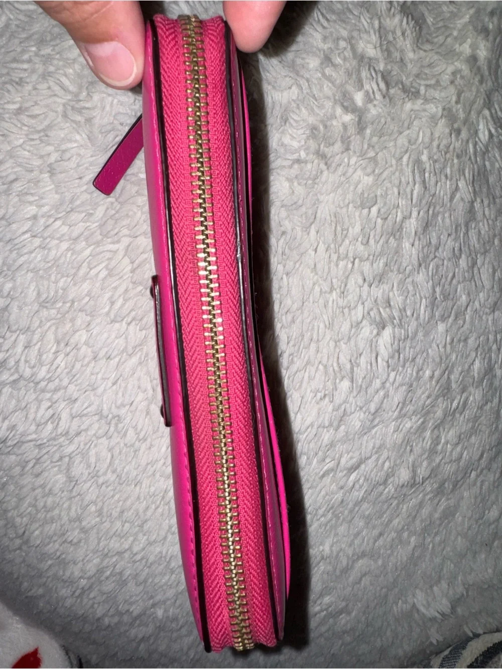 Kate Spade New York Wellesley Pink Pebbled Leather Zip Around Continental Wallet